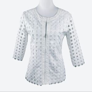NWT Ravel White Zip Jacket, Size S